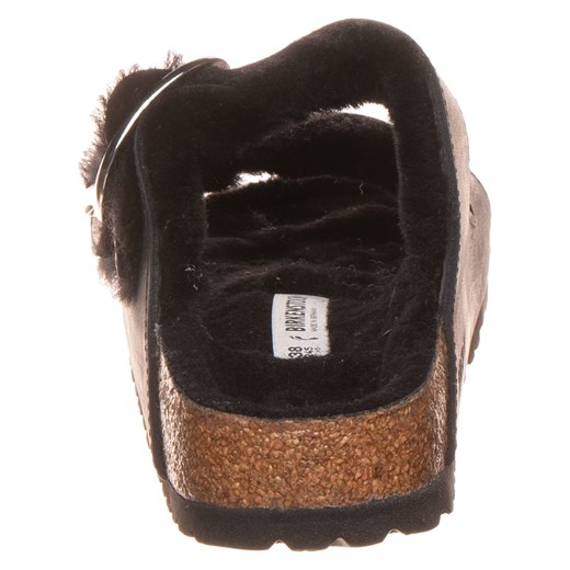 Birkenstock Skórzane klapki "Arizona" w kolorze czarnym 36 okazja Limango Polska