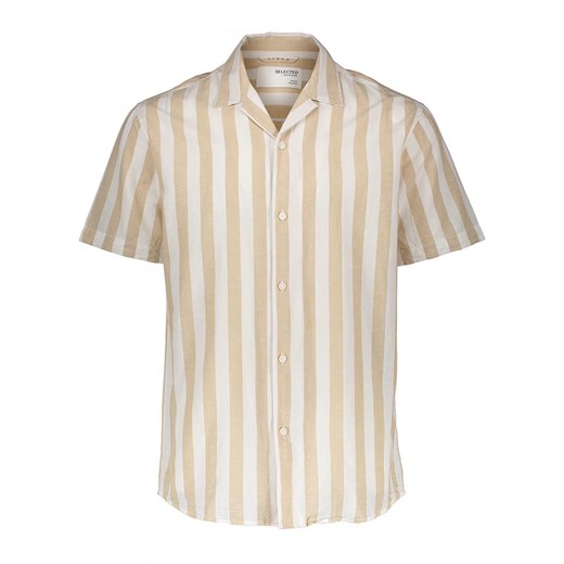 SELECTED HOMME Koszula w kolorze beżowo-białym Selected Homme XL wyprzedaż Limango Polska