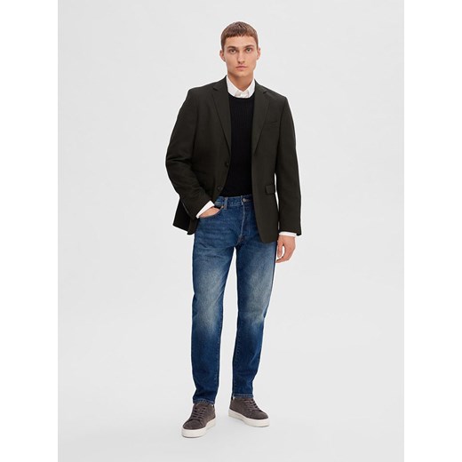 SELECTED HOMME Dżinsy - Tapered fit - w kolorze granatowym ze sklepu Limango Polska w kategorii Jeansy męskie - zdjęcie 174872352
