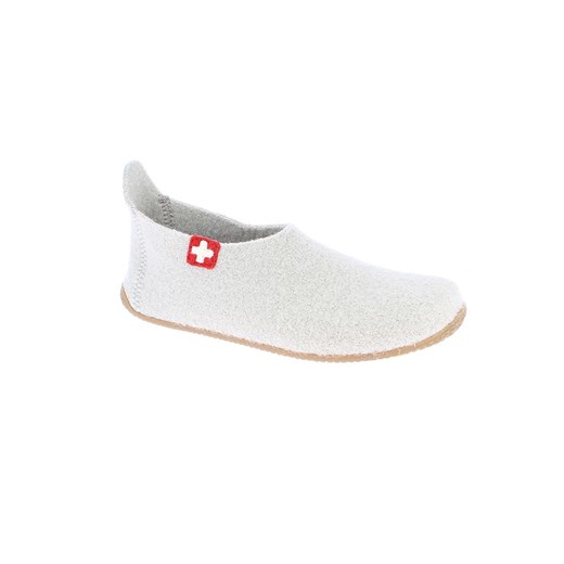 Living Kitzbühel Wełniane kapcie w kolorze białym ze sklepu Limango Polska w kategorii Kapcie damskie - zdjęcie 174872584