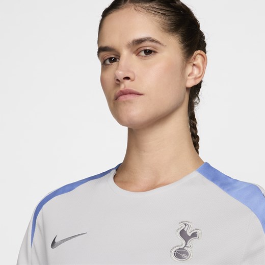 Bluzka damska Nike szara z okrągłym dekoltem sportowa z krótkimi rękawami 