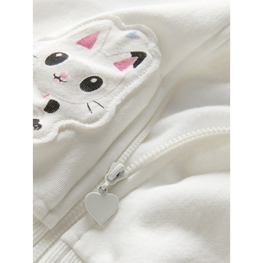 Reserved - Bluza z kapturem Koci Domek Gabi - złamana biel Reserved 80 (9-12 m.) Reserved