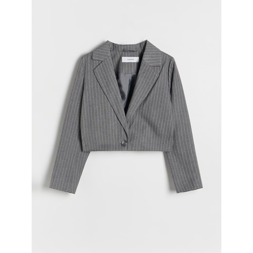 Reserved - Krótka marynarka z wiskozą - ciemnoszary Reserved 134 (8 lat) Reserved