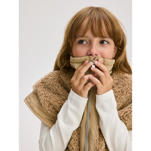 Reserved - Kurtka z odpinanymi rękawami - beżowy Reserved 122 (6-7 lat) Reserved