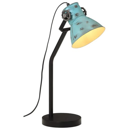 Lampka na biurko w retro stylu postarzany niebieski E0-M23 ze sklepu Edinos.pl w kategorii Lampy stołowe - zdjęcie 174880533