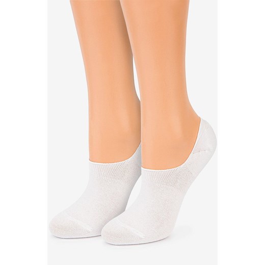 Marilyn 2-pack stopki damskie z silikonem białe Silicon, Kolor biały, Rozmiar 35-38, Marilyn ze sklepu Primodo w kategorii Skarpetki damskie - zdjęcie 174900433