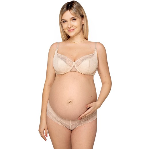 Biustonosz semi-soft usztywniany do karmienia beżowy Soul, Kolor beżowy, Rozmiar 75C, Momtobe ze sklepu Primodo w kategorii Biustonosze - zdjęcie 174904084
