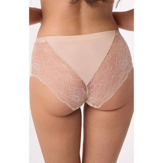 Beżowe figi damskie z wysokim stanem 2010, Kolor beżowy, Rozmiar S, Babell ze sklepu Intymna w kategorii Majtki damskie - zdjęcie 174914562