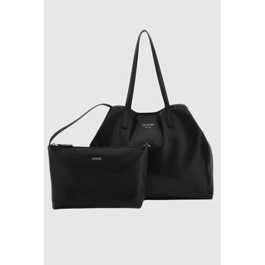GUESS Duża czarna torebka 2 w 1 Vikky II Guess outfit.pl