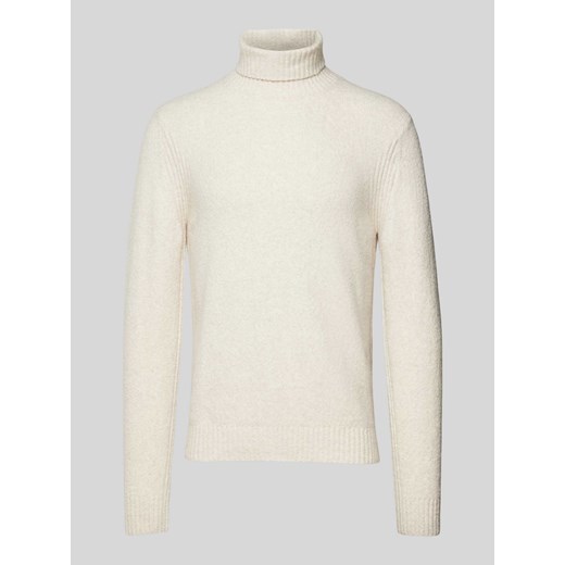 Sweter z dzianiny z golfem ze sklepu Peek&Cloppenburg  w kategorii Swetry męskie - zdjęcie 174923223