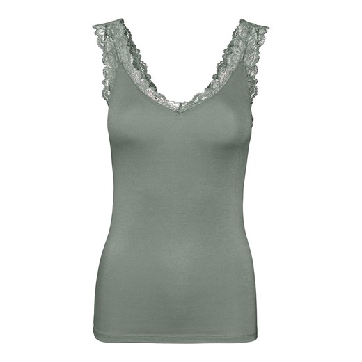 Vero Moda Top &quot;Rosa&quot; w kolorze ciemnozielonym ze sklepu Limango Polska w kategorii Bluzki damskie - zdjęcie 174923781