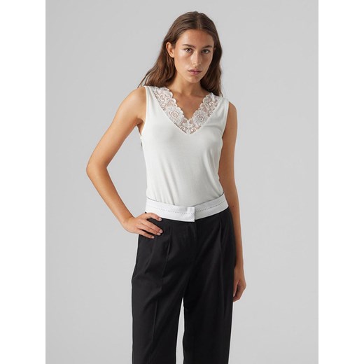 Vero Moda Top w kolorze białym Vero Moda XL Limango Polska okazyjna cena