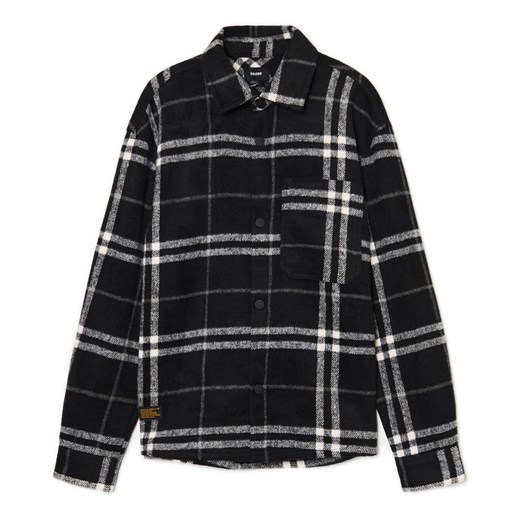 Cropp - Czarna flanelowa koszula z domieszką wełny - czarny Cropp XL Cropp