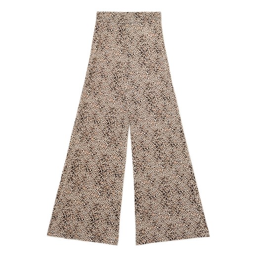 Cropp - Spodnie flare w panterkę - wielobarwny Cropp S Cropp