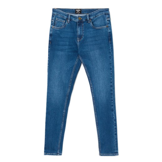 Cropp - Niebieskie jeansy skinny - niebieski Cropp 30/32 Cropp