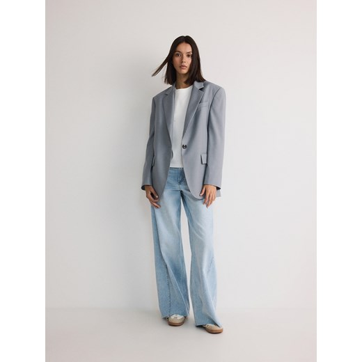 Bluzka damska Reserved bawełniana z okrągłym dekoltem z krótkim rękawem 