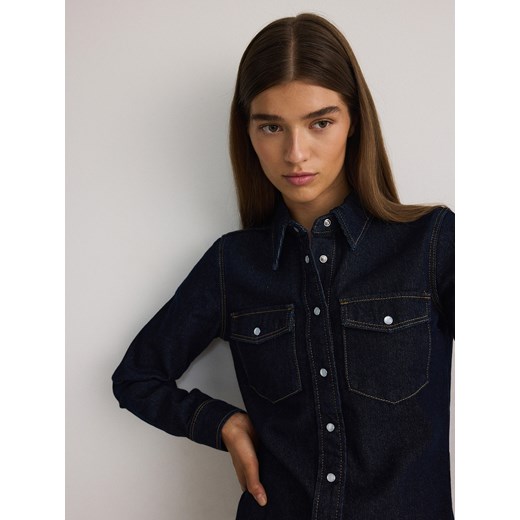 Reserved - Jeansowa koszula - granatowy Reserved XL Reserved