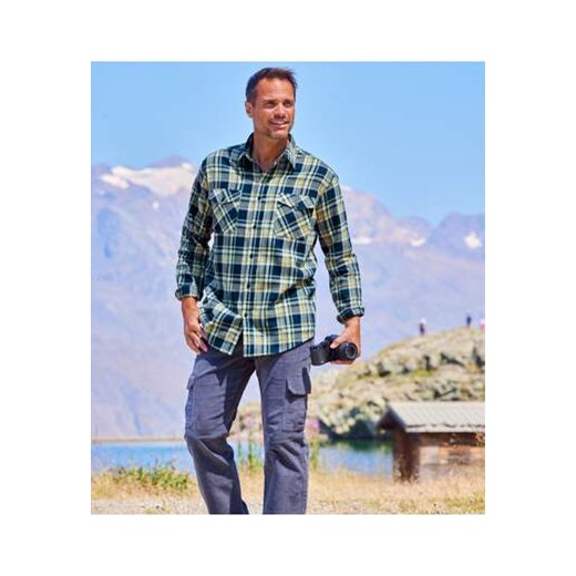 Flanelowa koszula w kratę Yellowstone ze sklepu Atlas For Men w kategorii Koszule męskie - zdjęcie 174927472