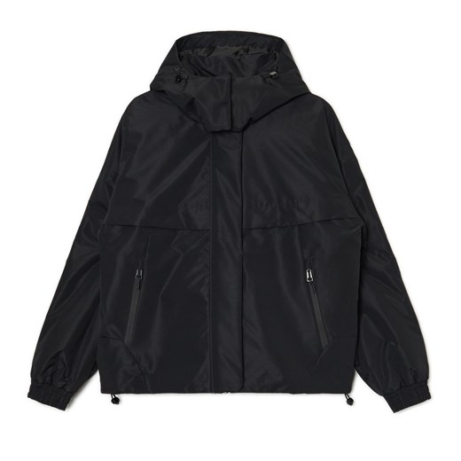 Cropp - Czarna kurtka anorak z kapturem - czarny Cropp M Cropp
