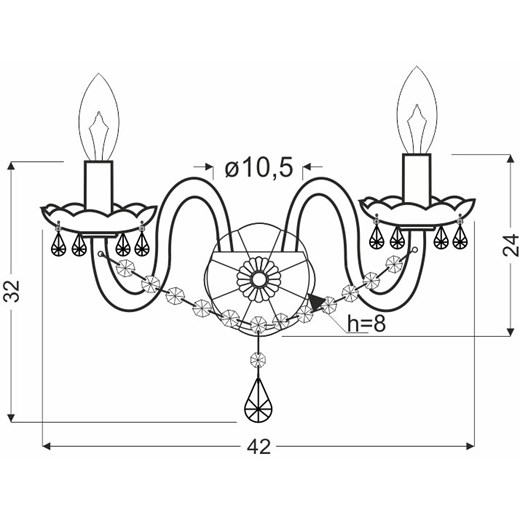 Lampa ścienna Lumes