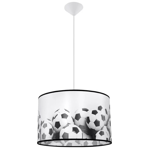 Lampa wisząca z nadrukiem piłek na abażurze - A597 L9-H71 ze sklepu Edinos.pl w kategorii Lampy dziecięce - zdjęcie 174929292