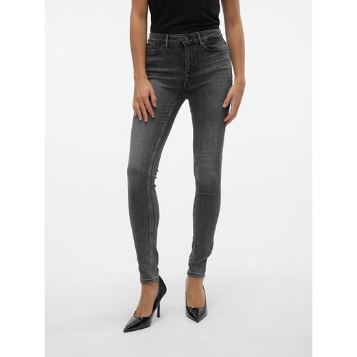 Vero Moda Dżinsy - Skinny fit - w kolorze antracytowym ze sklepu Limango Polska w kategorii Jeansy damskie - zdjęcie 174938784