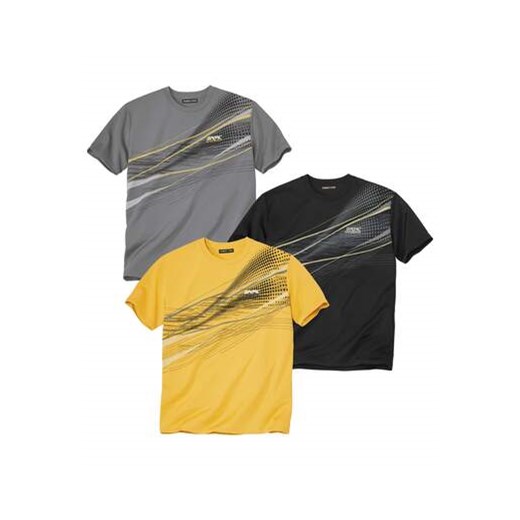 Zestaw 3 koszulek Team Sport ze sklepu Atlas For Men w kategorii T-shirty męskie - zdjęcie 174939341