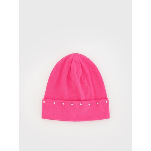 Reserved - Czapka z ćwiekami - różowy ze sklepu Reserved w kategorii Czapki dziecięce - zdjęcie 174940612