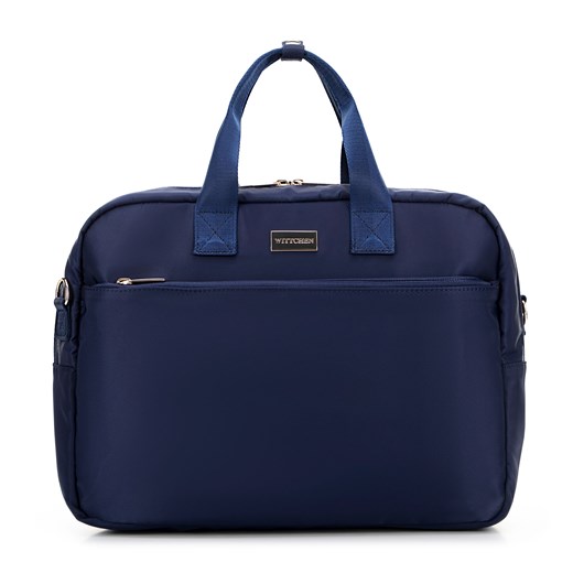 Torba na laptopa 15’’ z nylonu granatowa ze sklepu WITTCHEN w kategorii Torby na laptopa - zdjęcie 174942060