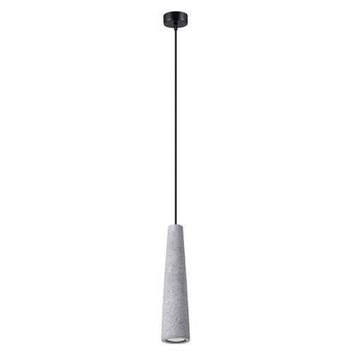 Betonowa industrialna lampa wisząca pojedyncza - A614 P0-R70 ze sklepu Edinos.pl w kategorii Lampy wiszące - zdjęcie 174944714