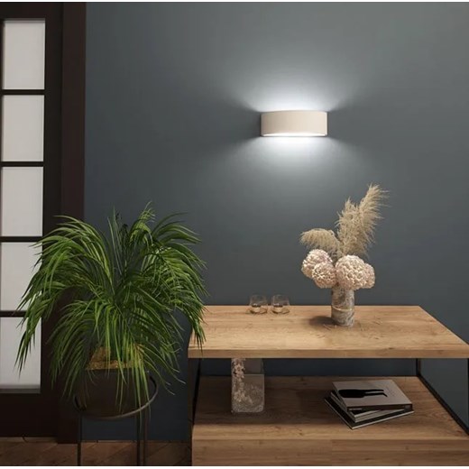 Biały ceramiczny minimalistyczny kinkiet - A617-Etin Lumes One Size Edinos.pl