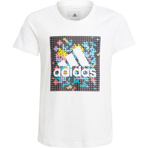 Koszulka juniorska Dots Graphic Adidas x Lego ze sklepu SPORT-SHOP.pl w kategorii Bluzki dziewczęce - zdjęcie 174945043