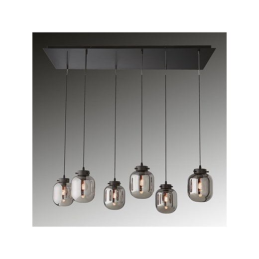 FISCHER &amp; HONSEL Lampa wisząca w kolorze czarno-szarym - 115 x 38 cm Fischer & Honsel onesize wyprzedaż Limango Polska