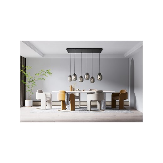 FISCHER &amp; HONSEL Lampa wisząca w kolorze czarno-szarym - 115 x 38 cm Fischer & Honsel onesize wyprzedaż Limango Polska