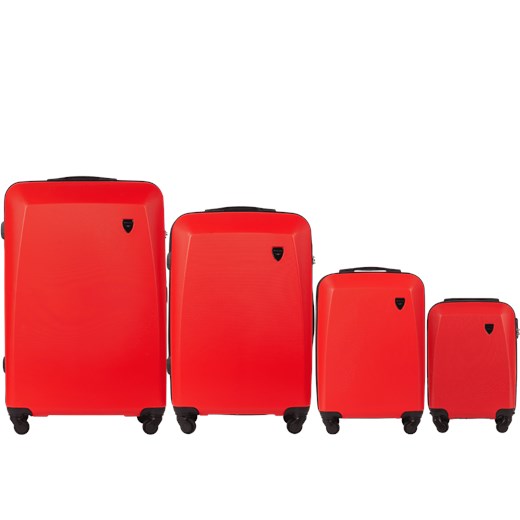 ZESTAW 4 WALIZEK WINGS PLOVER RED ze sklepu WINGS w kategorii Walizki - zdjęcie 174947150