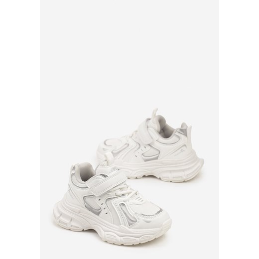 Buty sportowe dziecięce Born2be na rzepy białe wiosenne
