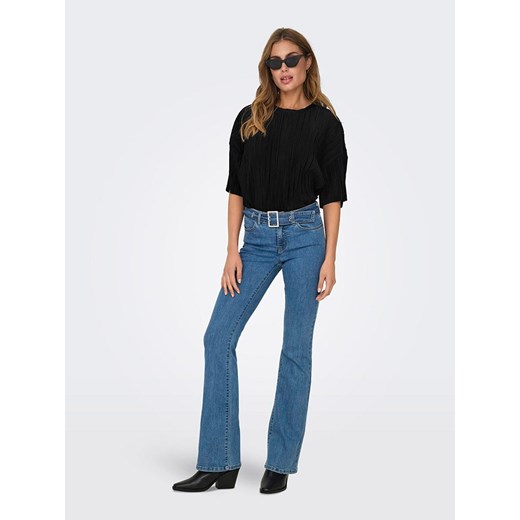 Bluzka damska ONLY z krótkim rękawem z okrągłym dekoltem 