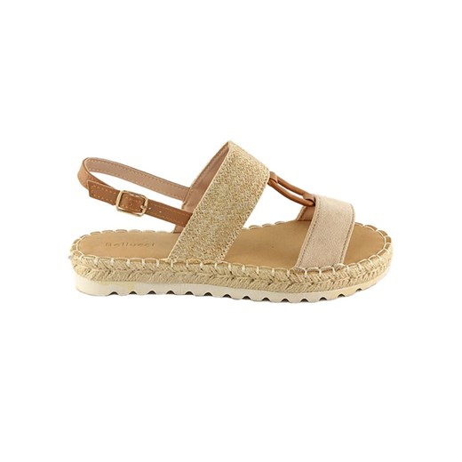 Bellucci Sandały w kolorze beżowym ze sklepu Limango Polska w kategorii Espadryle damskie - zdjęcie 174947972