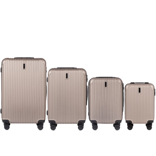 ZESTAW 4 WALIZEK WINGS EGRET CHAMPAGNE ze sklepu WINGS w kategorii Walizki - zdjęcie 174949911