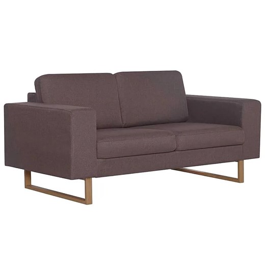 Elegancka dwuosobowa sofa Ladi 2X - taupe ze sklepu Edinos.pl w kategorii Sofy i kanapy - zdjęcie 174953241