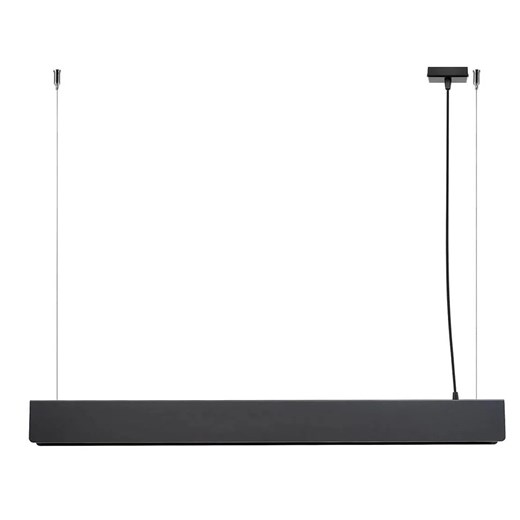 Czarna lampa wisząca liniowa nad stół - A622 L6-H47 ze sklepu Edinos.pl w kategorii Lampy wiszące - zdjęcie 174953380