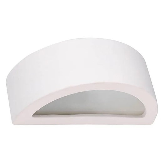 Biały ceramiczny półokrągły kinkiet - A618-Etin Lumes One Size Edinos.pl