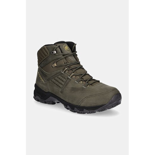 Mammut buty Mercury IV Mid GTX męskie kolor zielony lekko ocieplone 3030.04710 ze sklepu ANSWEAR.com w kategorii Buty trekkingowe męskie - zdjęcie 174953771