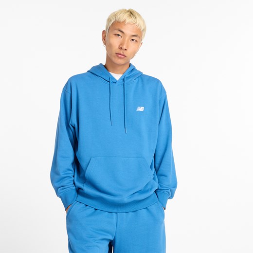 Bluza męska New Balance MT41508BEU – niebieska ze sklepu New Balance Poland w kategorii Bluzy męskie - zdjęcie 174953901