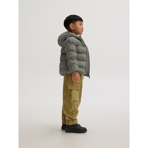 Reserved - Kurtka z kapturem - jasnoszary Reserved 98 (2-3 lata) Reserved