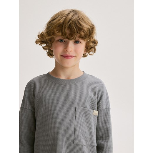Szary t-shirt chłopięce Reserved 