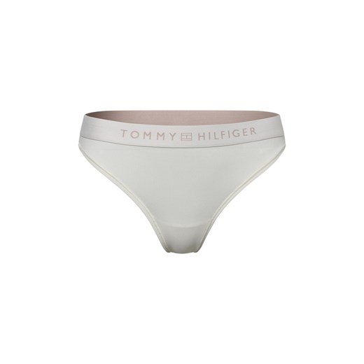 Tommy Hilfiger Stringi Kobiety Sztuczne włókno écru jednolity ze sklepu vangraaf w kategorii Majtki damskie - zdjęcie 174960332