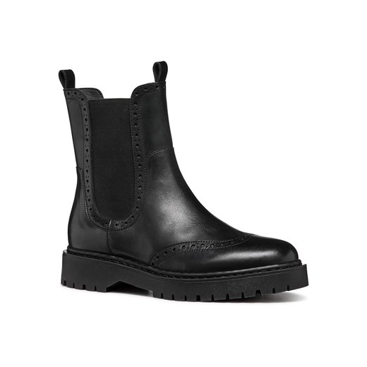 Botki Geox bez zapięcia z tkaniny casual