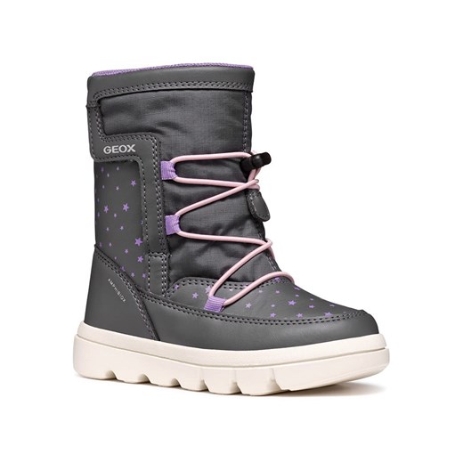 Szare buty zimowe dziecięce Geox 