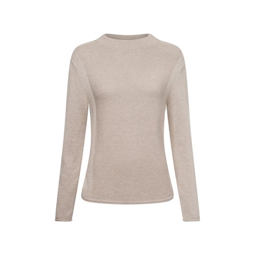 Marie Lund Sweter damski Kobiety Bawełna beżowy jednolity Marie Lund L wyprzedaż vangraaf